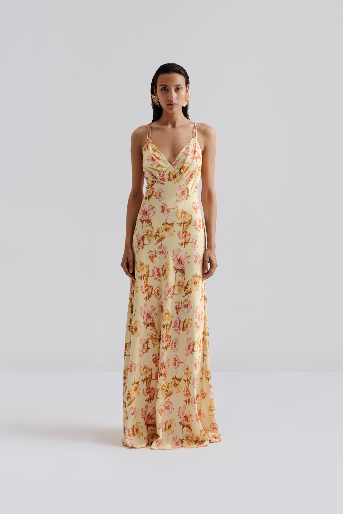 cornelia maxi dress Dress, Lemon Peony – Scandi Select _label_new Style:Skirt only Plus Size African Party feminine feel